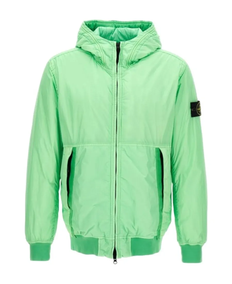 Logo-Patch Hooded Jacket