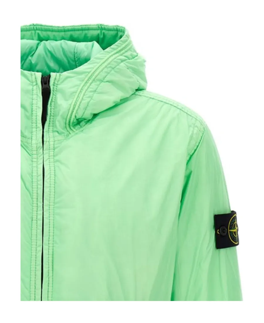 Logo-Patch Hooded Jacket