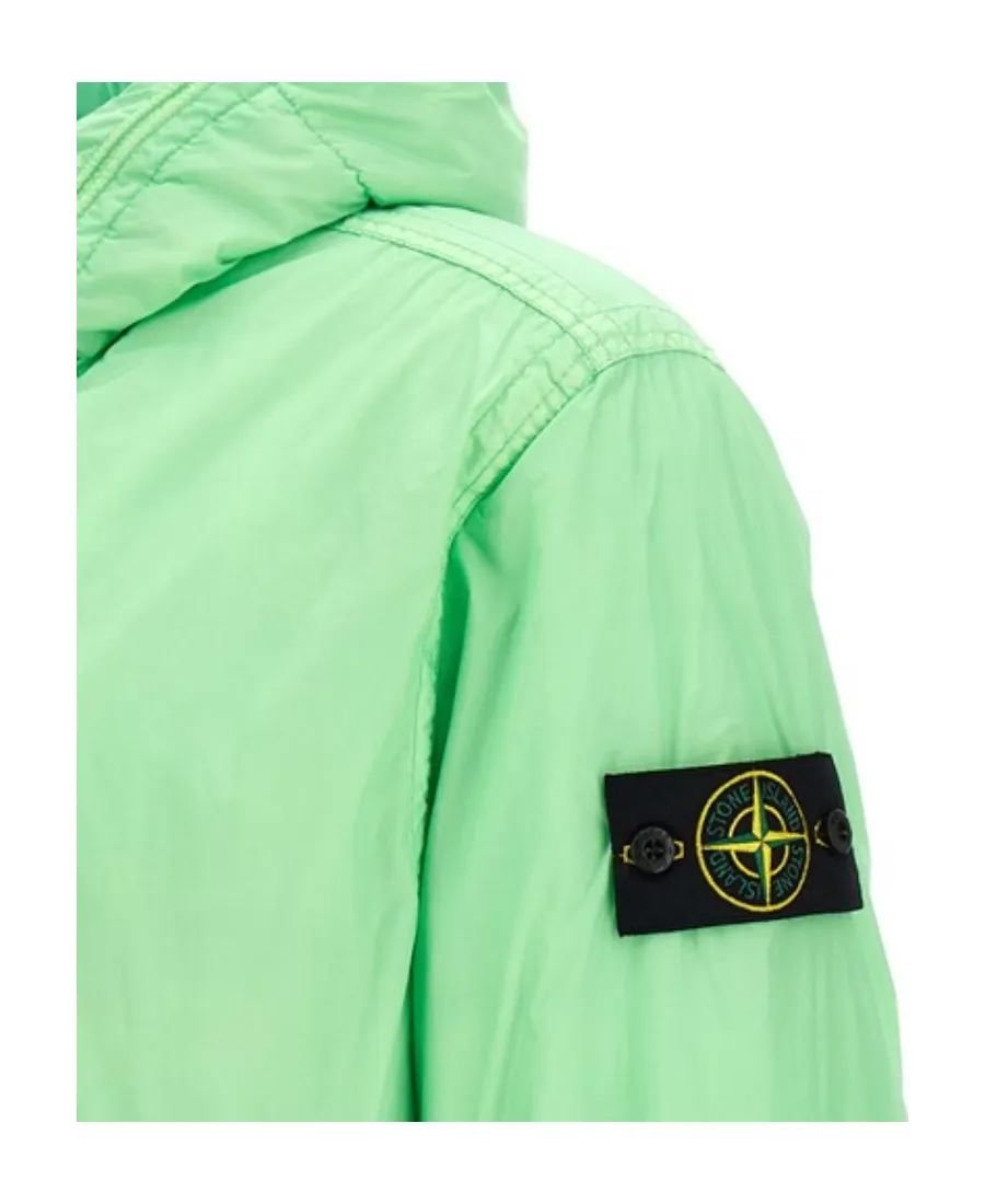 Logo-Patch Hooded Jacket