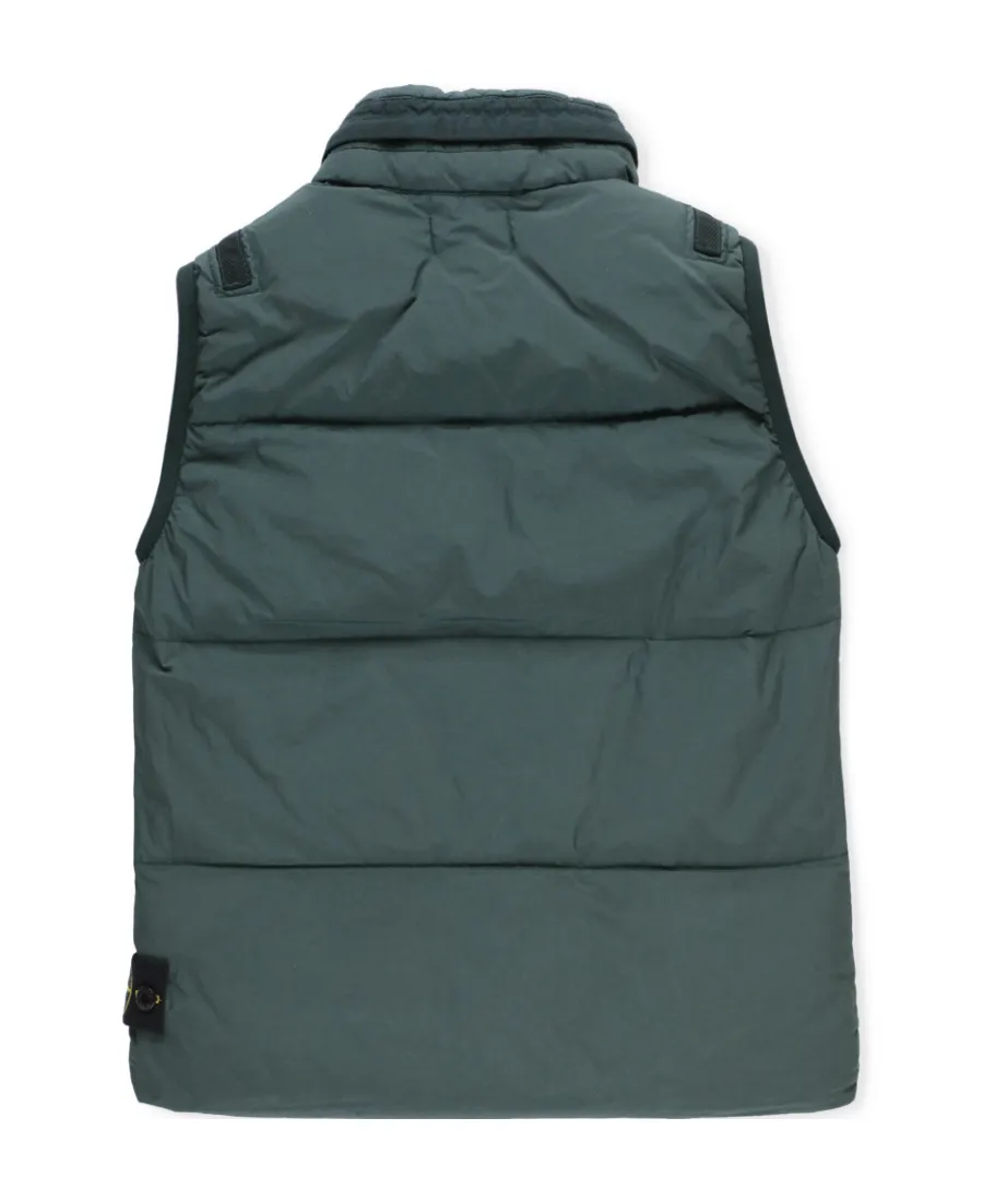 Compass-Patch Quilted Gilet