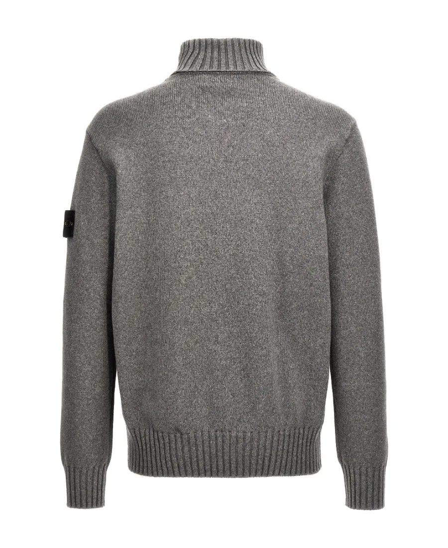 Compass Patch Turtleneck Jumper