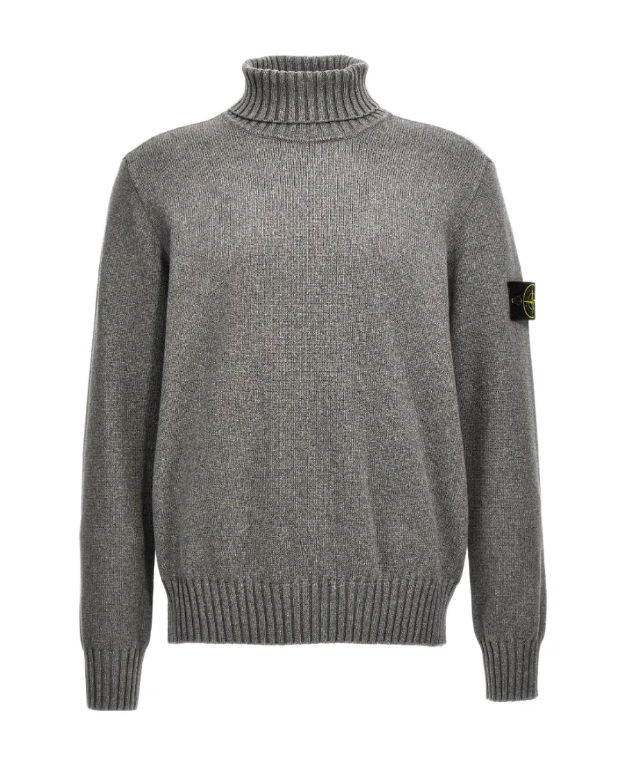 Compass Patch Turtleneck Jumper
