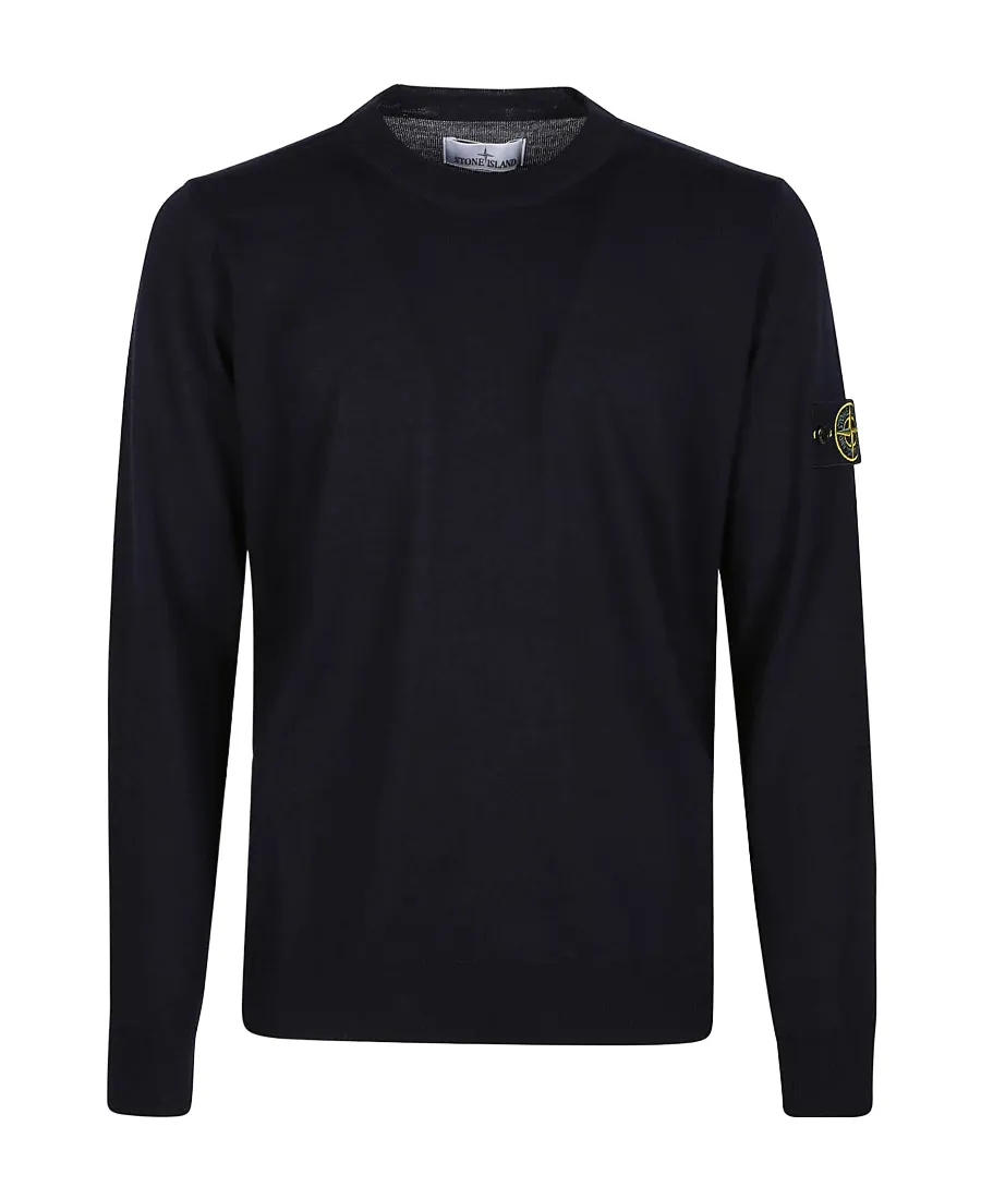 Round-Collar Long-Sleeved Sweater
