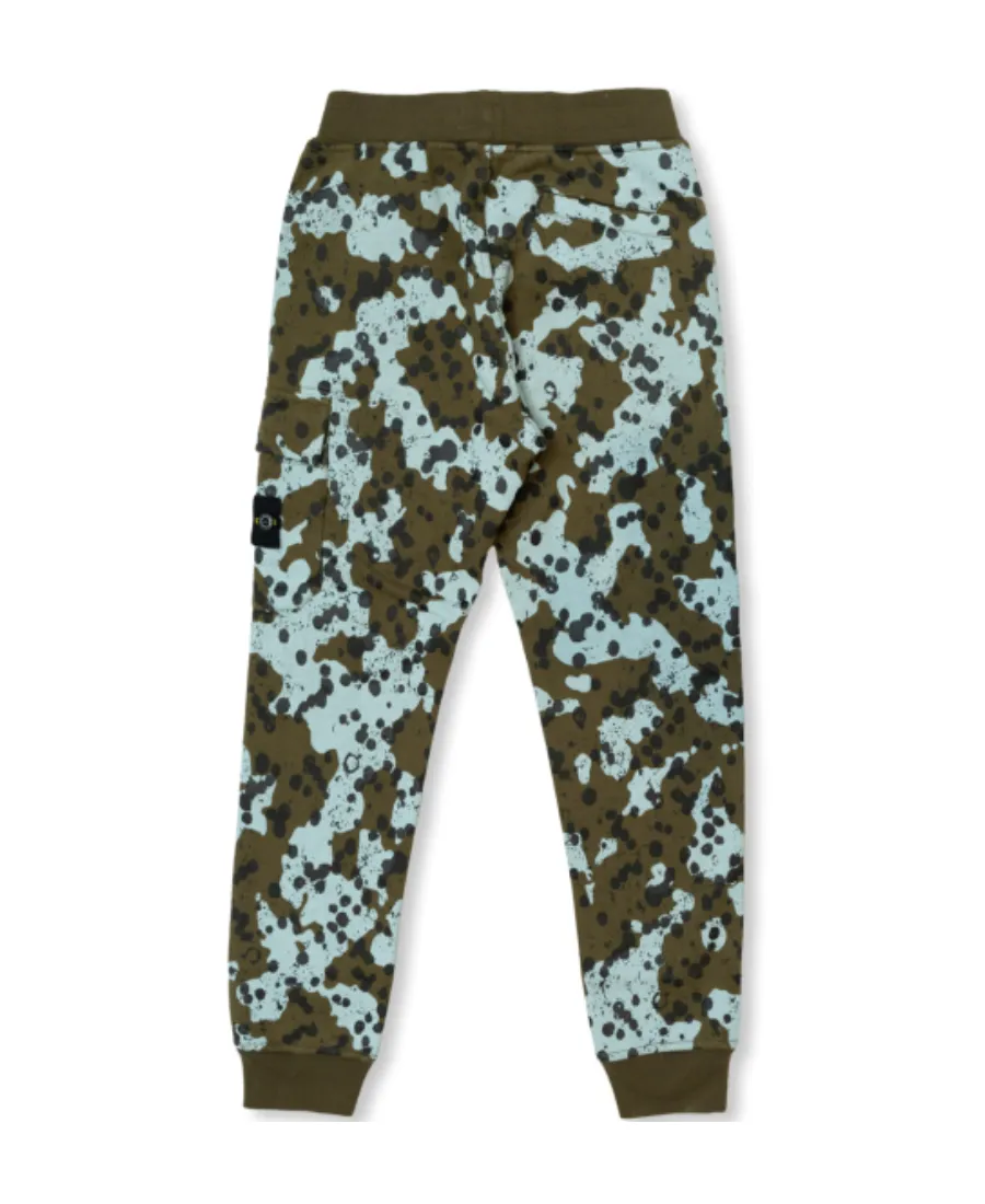 Paint-Splatter Cotton Track Pants