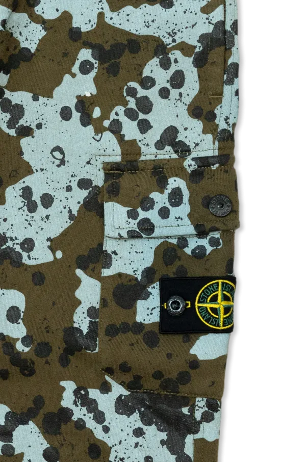 Paint-Splatter Cotton Track Pants