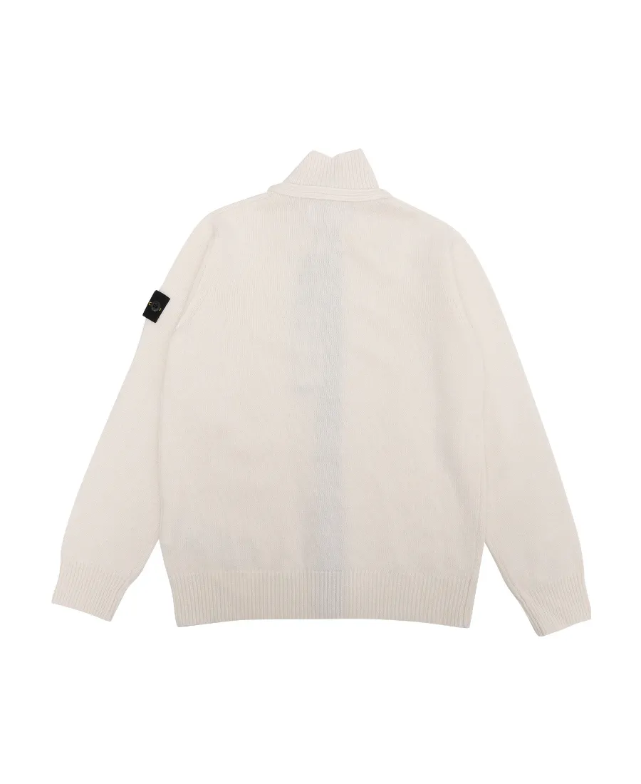 Compass-Motif Knitted Jacket