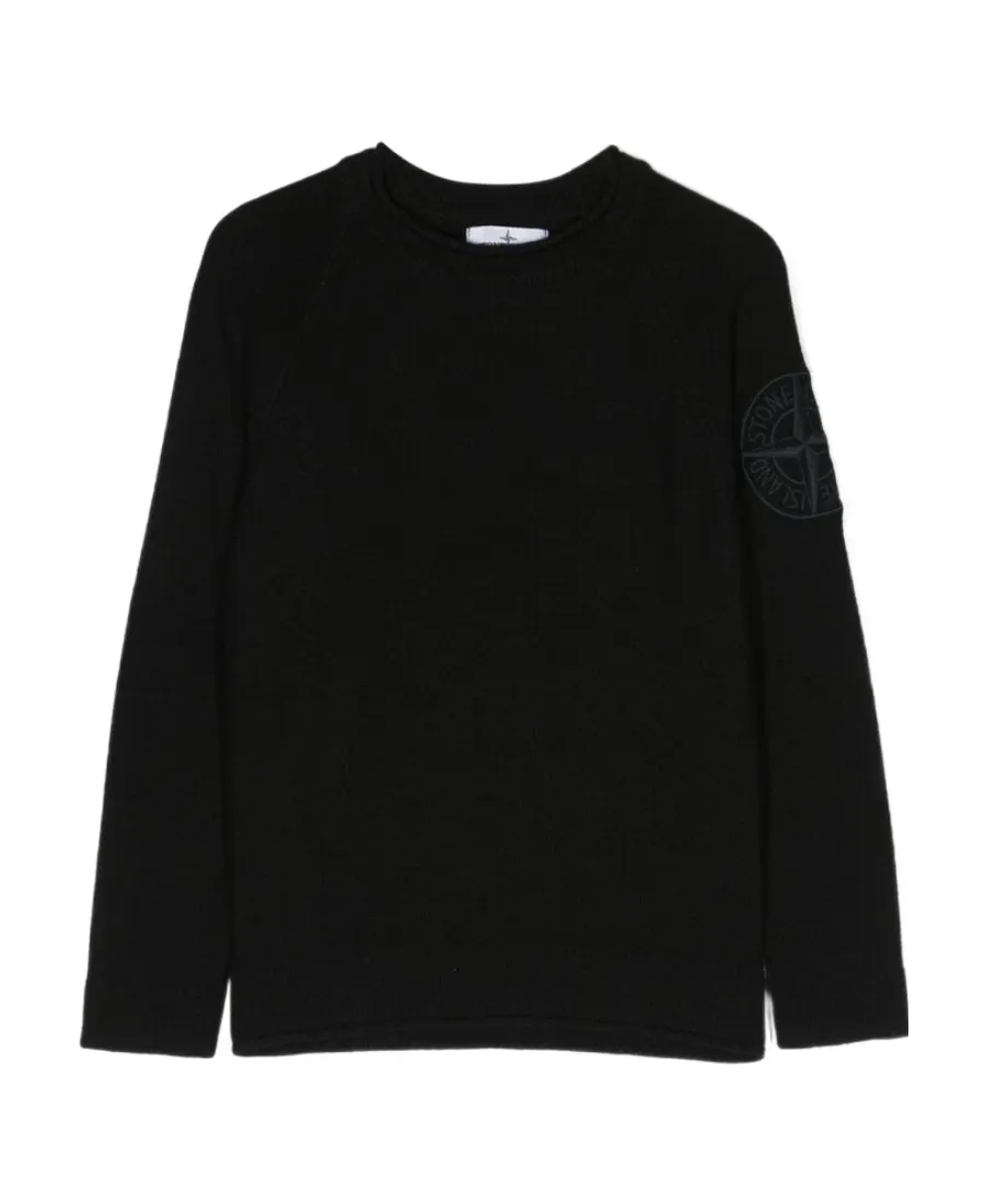 Embroidered-Logo Crew-Neck Jumper