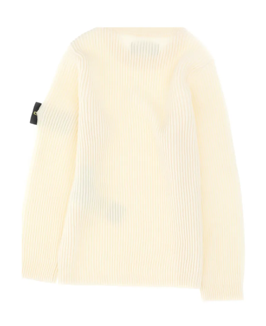 Compass-Badge Virgin-Wool Jumper