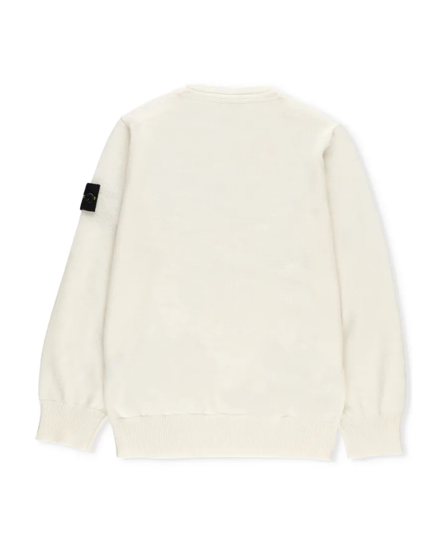 Junior Compass-Patch Crewneck Jumper