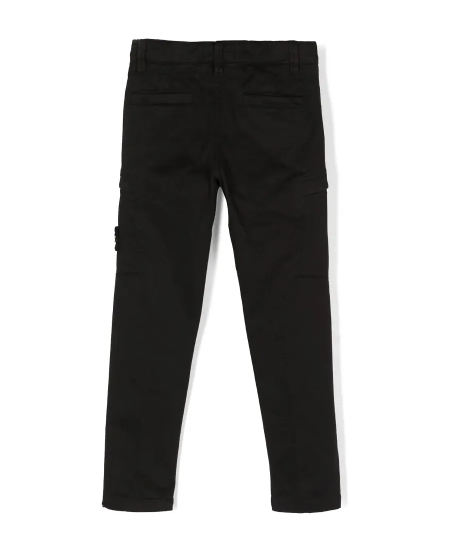 Compass-Motif Cotton Trousers
