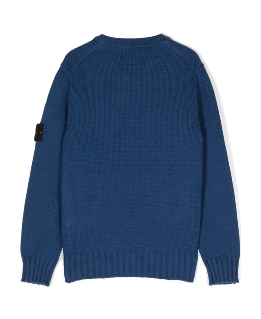 Junior Logo Patch Crewneck Jumper