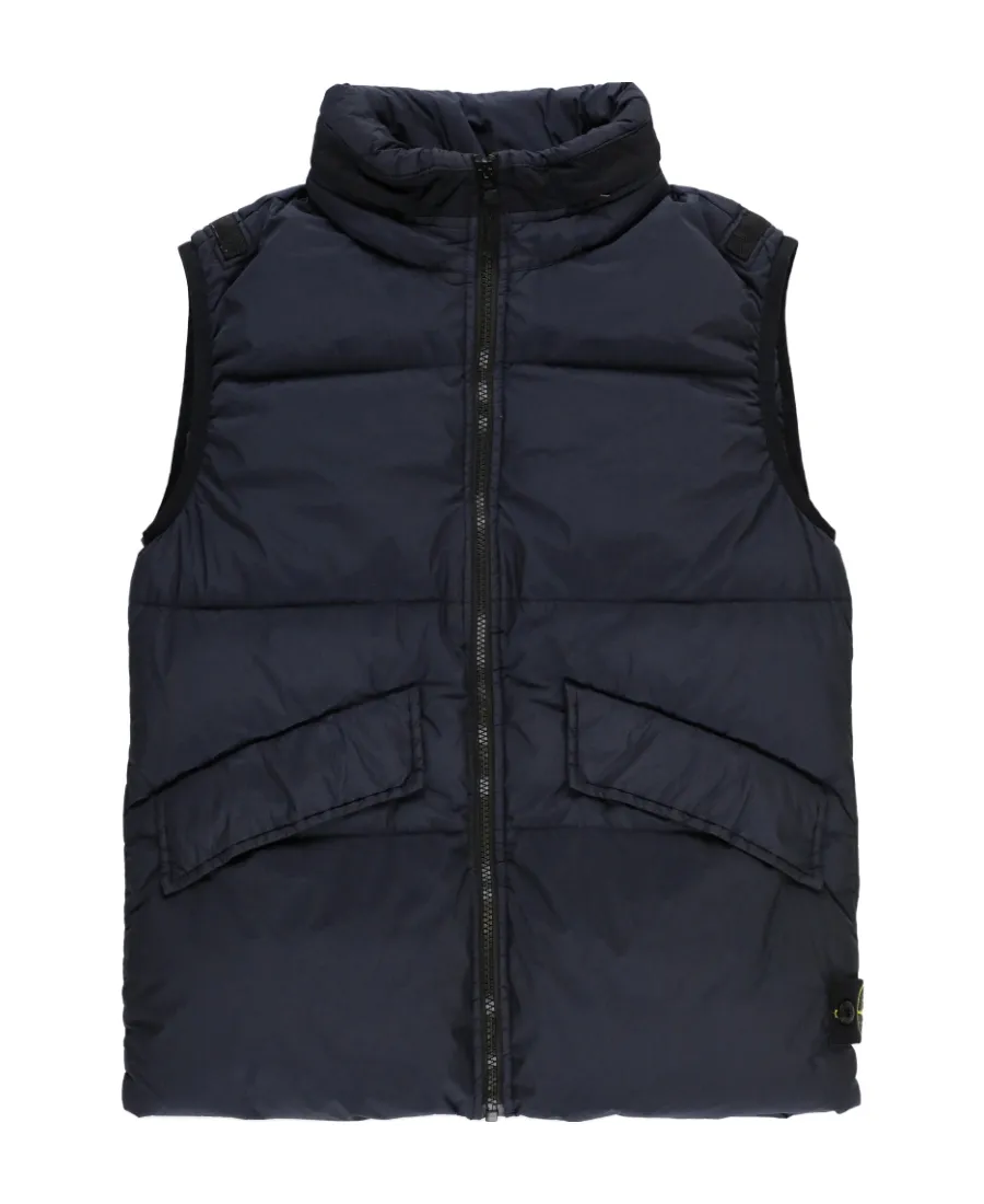 Compass-Motif Padded-Design Gilet