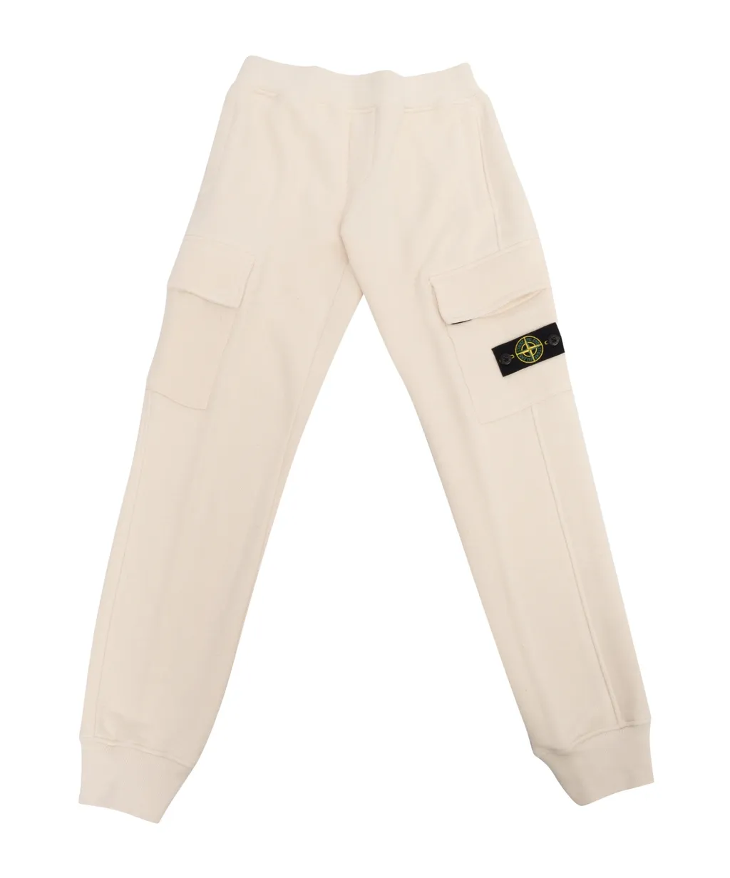 Compass-Patch Cotton Cargo Trousers