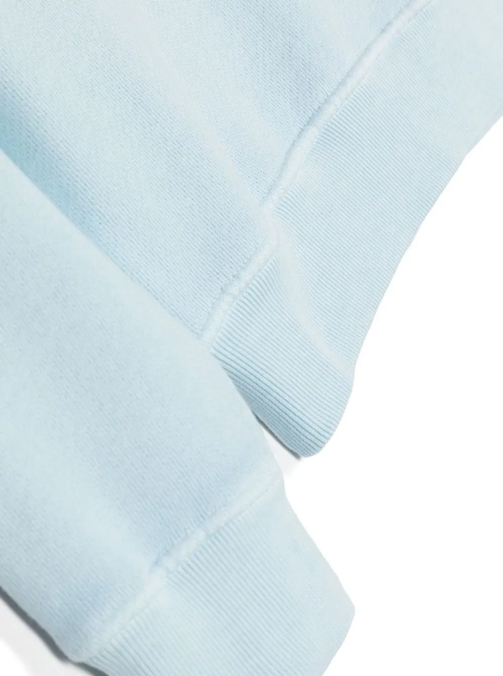Compass-Badge Fine Knit Hoodie