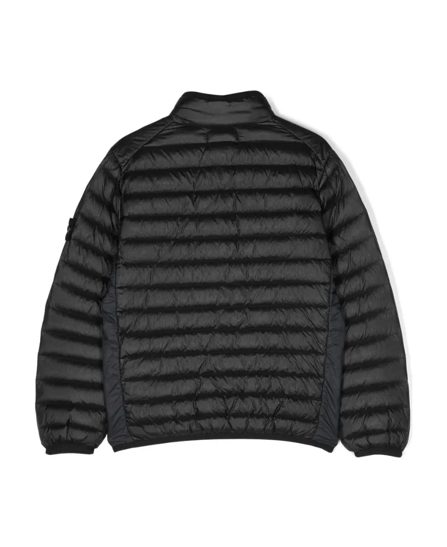 Junior Compass-Patch Zipped Padded Jacket