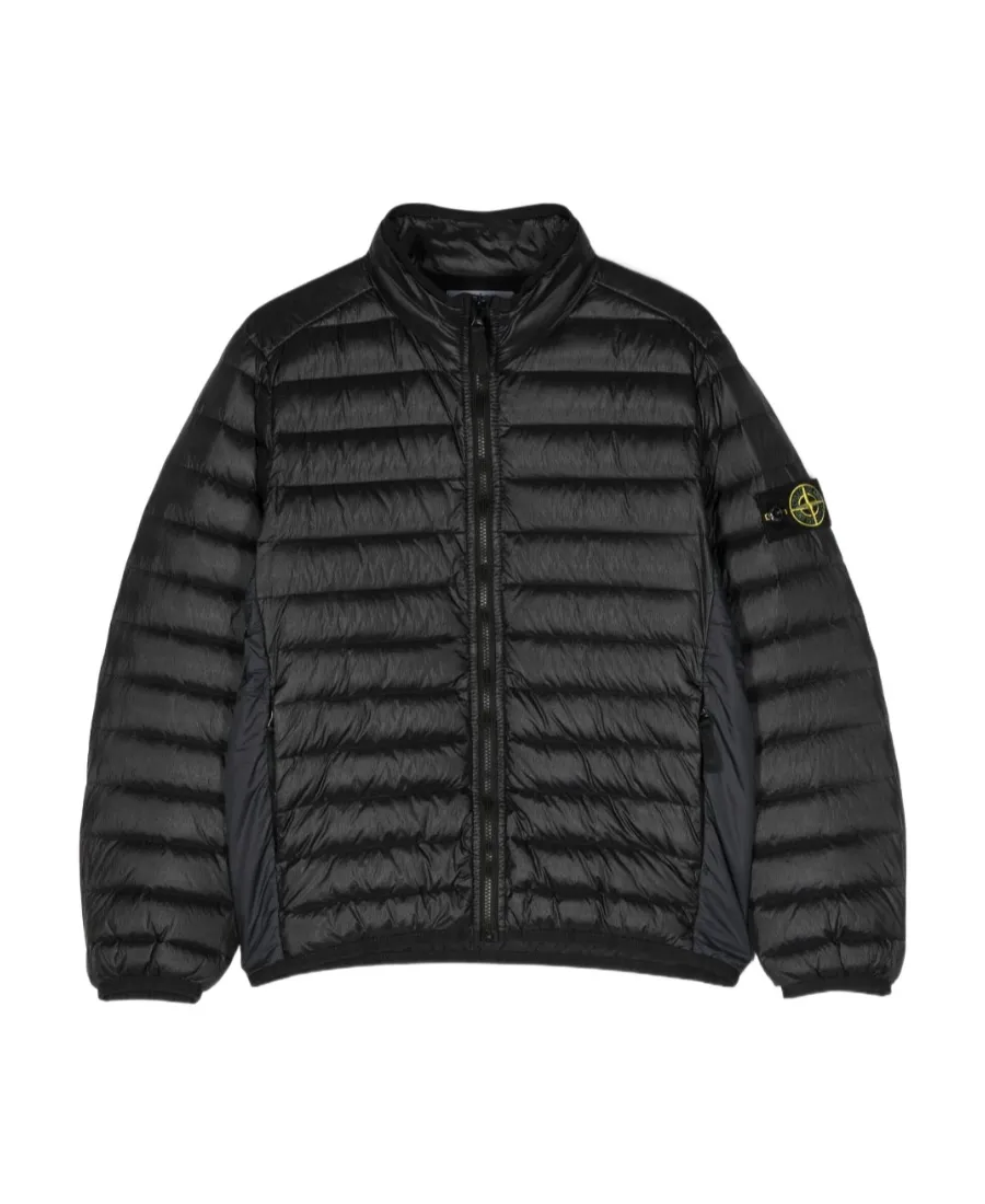 Junior Compass-Patch Zipped Padded Jacket
