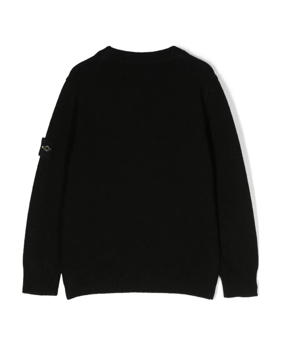 Junior Logo Patch Crewneck Jumper