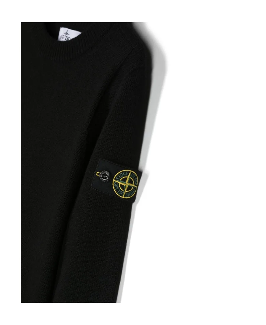 Junior Logo Patch Crewneck Jumper