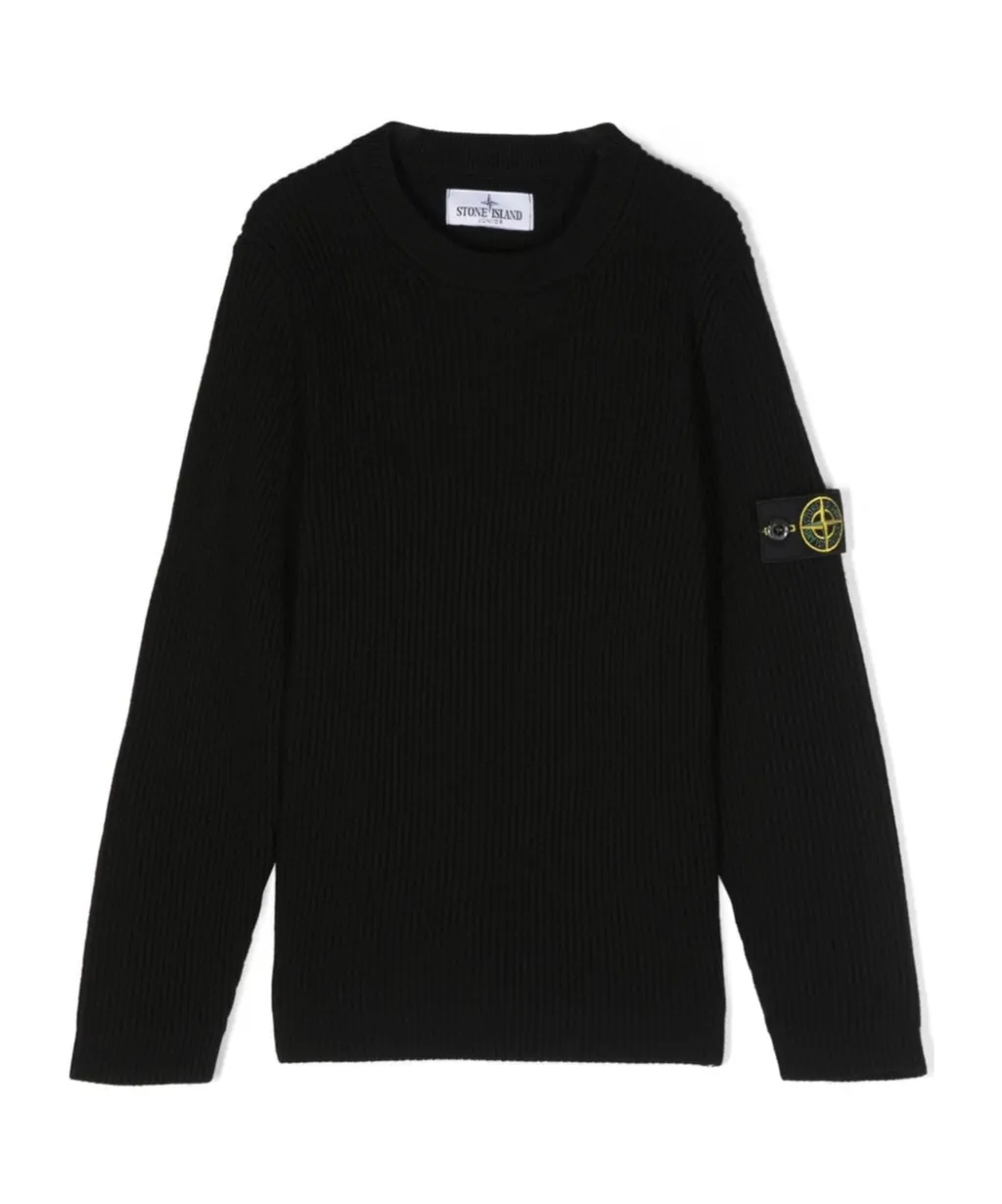 Compass-Badge Crewneck Jumper