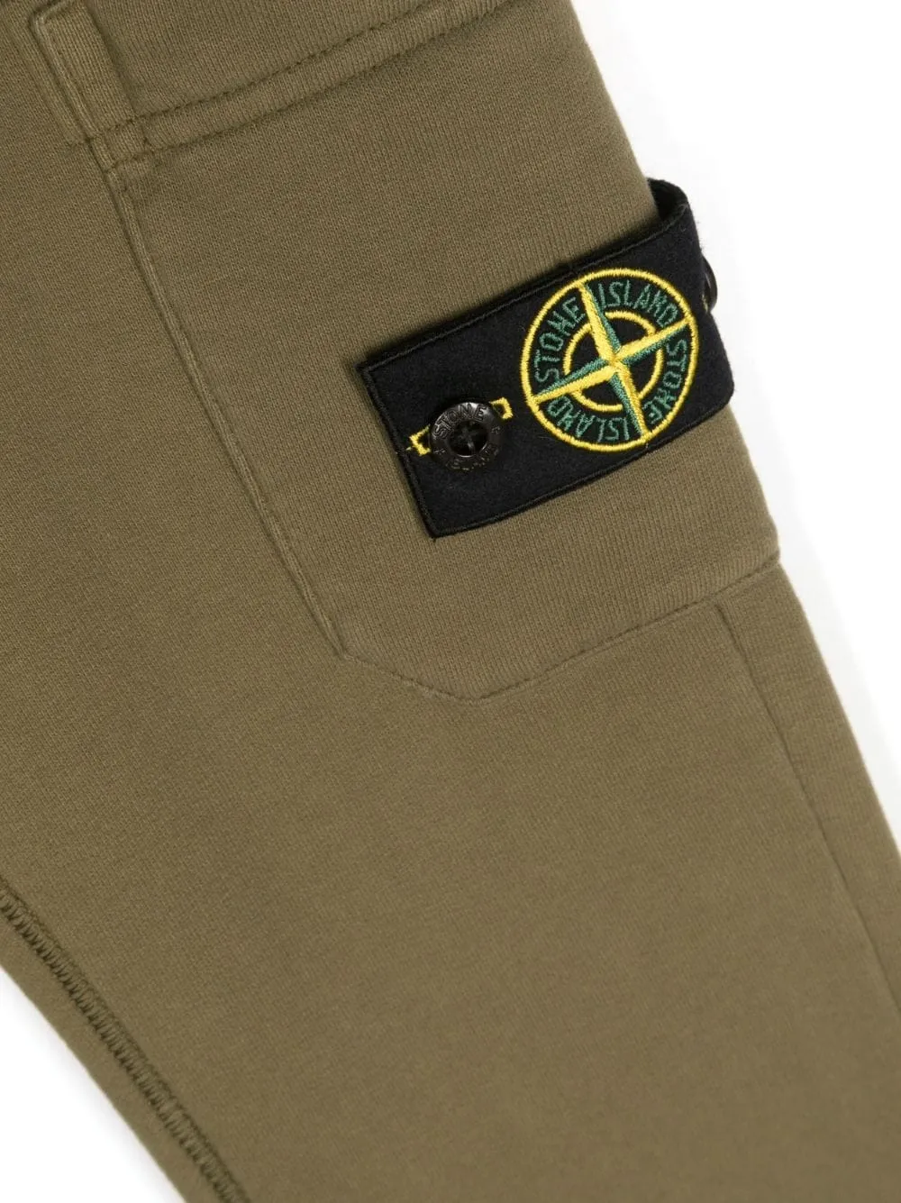 Compass-Motif Cotton Track Pants