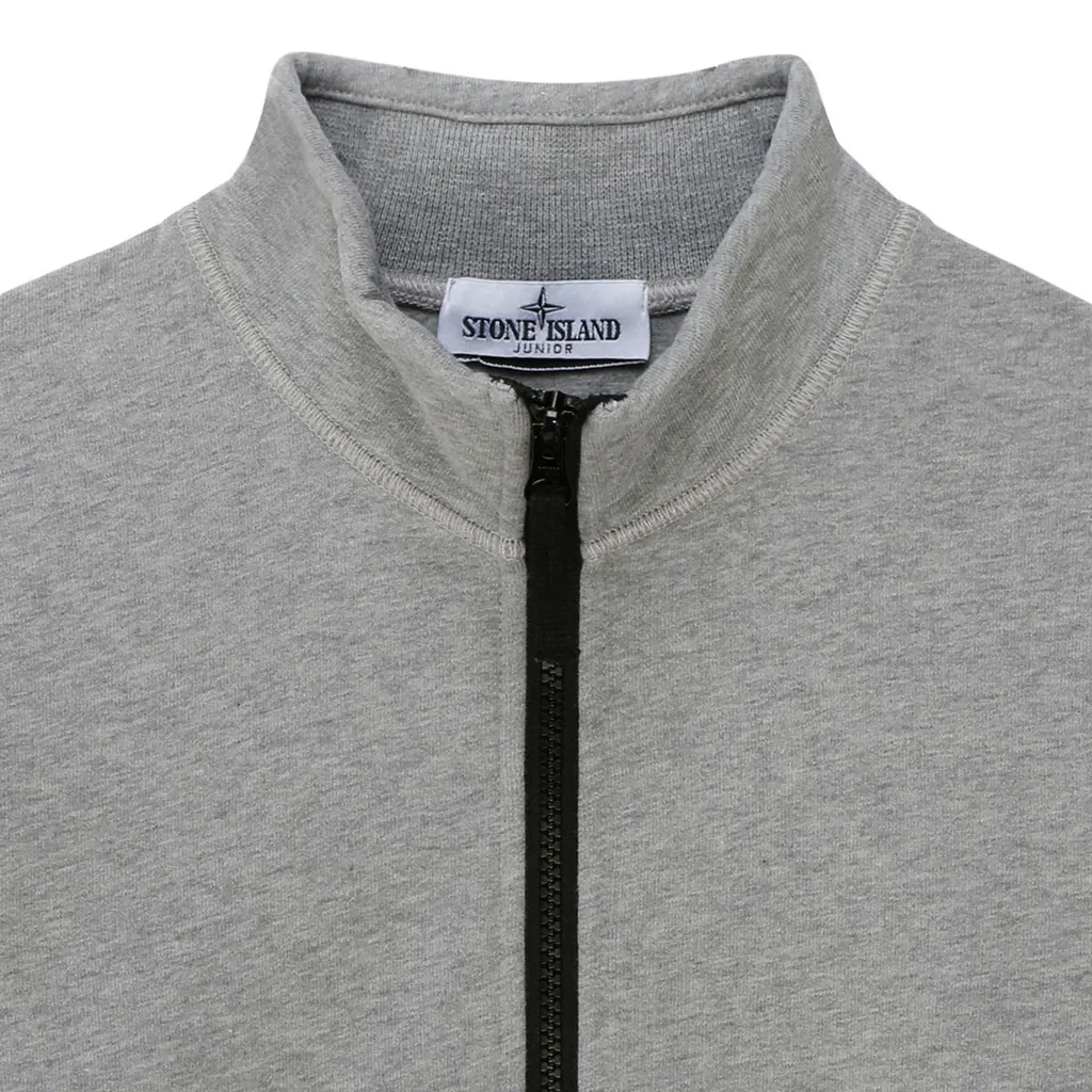 Compass-Motif High-Neck Sweatshirt