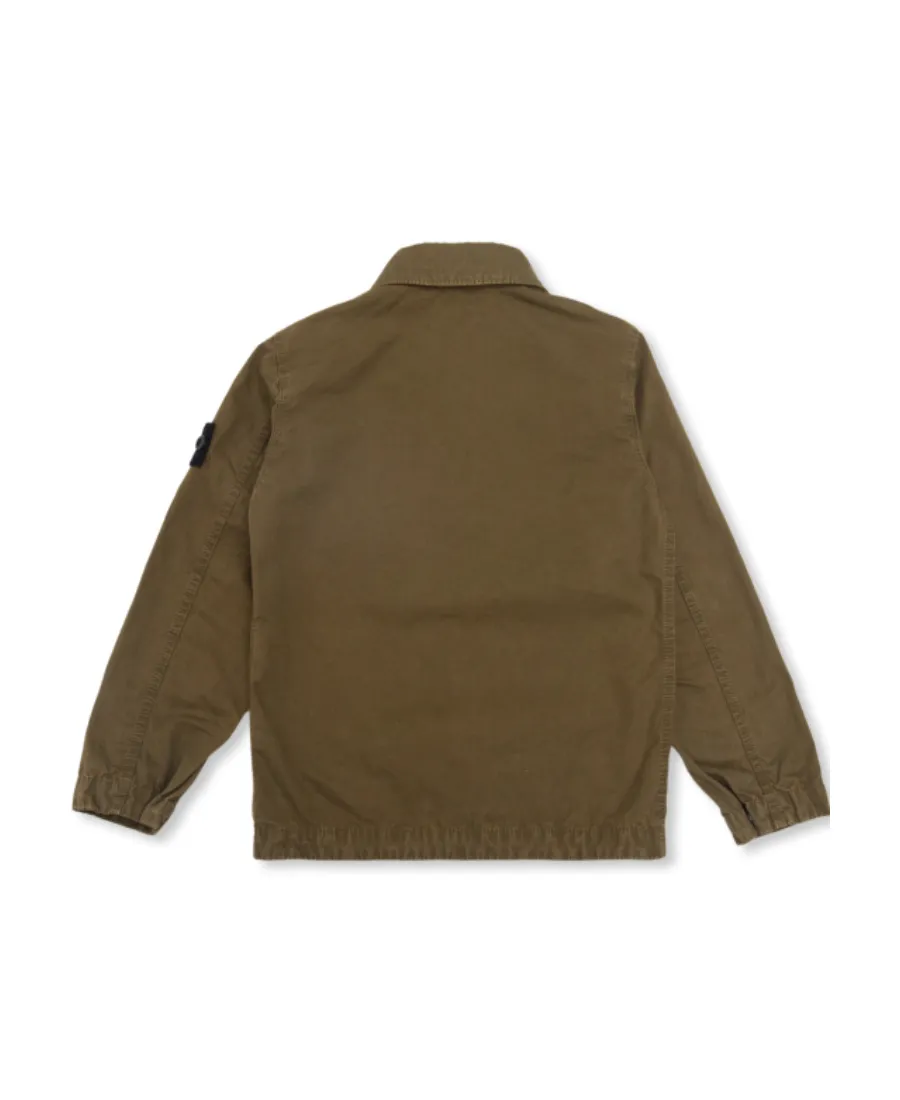 Compass-Patch Cotton Jacket