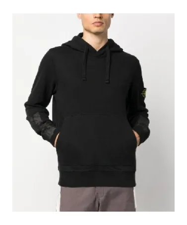 Logo Patch Drawstring Hoodie