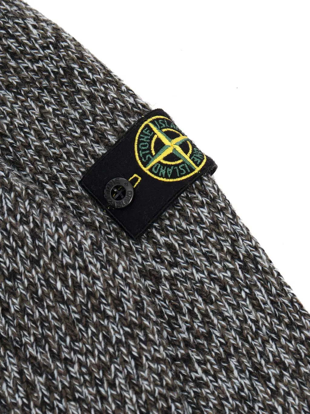 Junior Compass-Badge Marl-Knitted Crewneck Jumper
