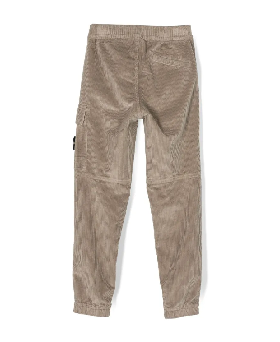 Compass-Badge Tapered Leg Trousers