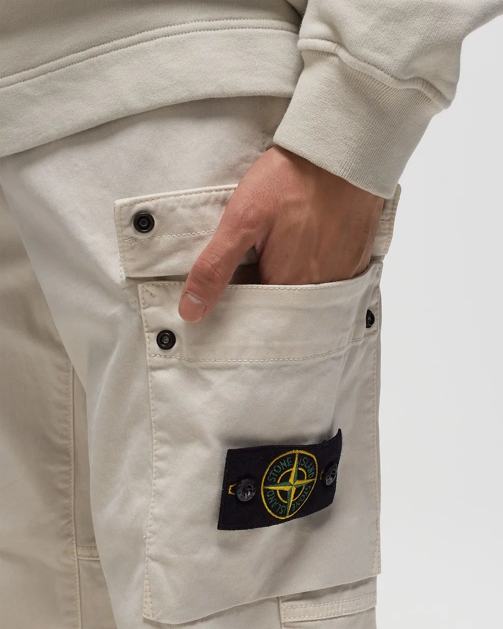 Logo Patch Tapered Cargo Trousers