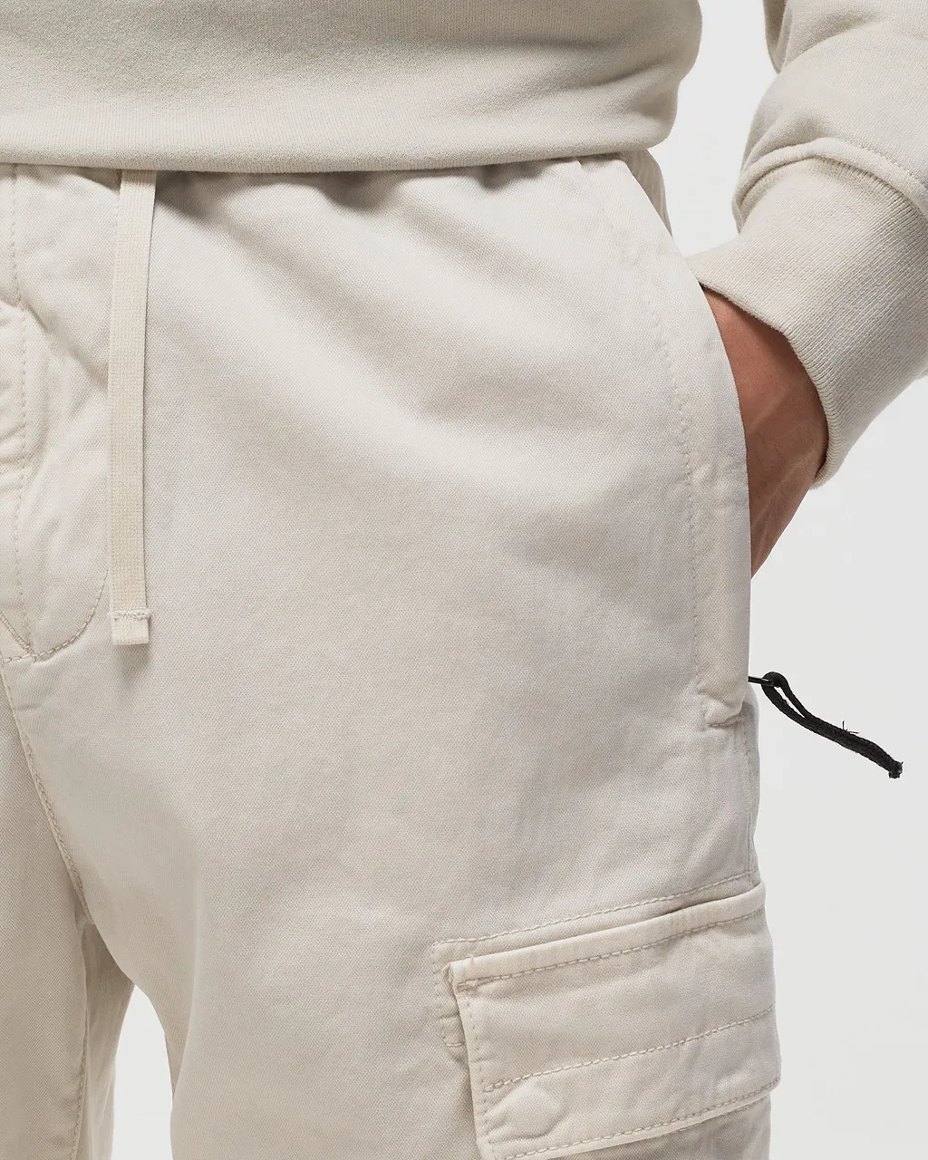 Logo Patch Tapered Cargo Trousers