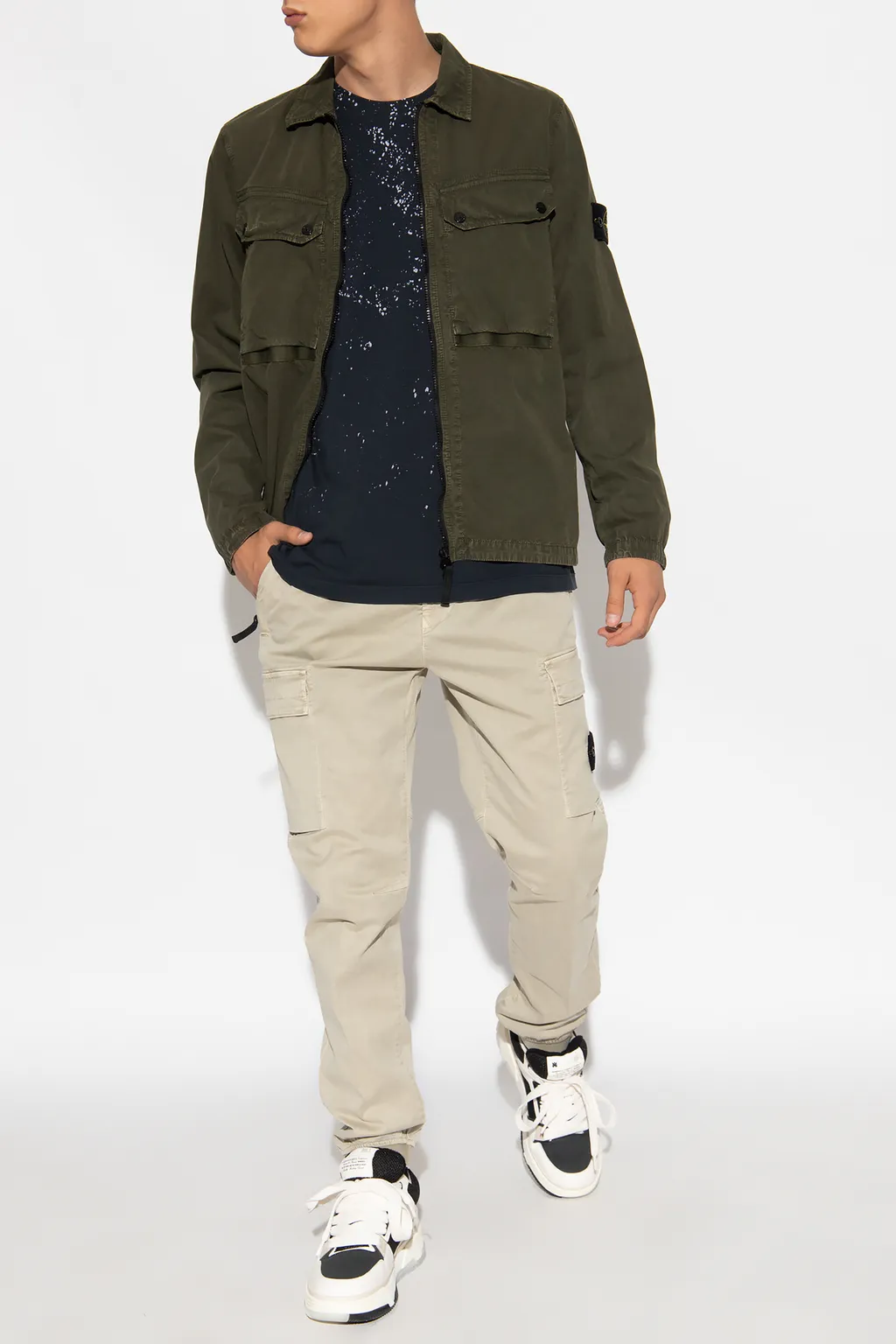 Tapered-Leg Cargo Trousers