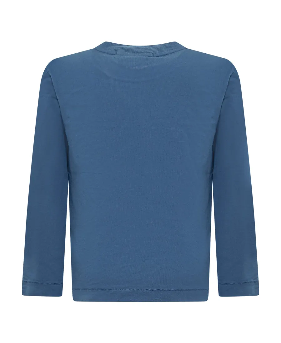 Compass-Motif Long-Sleeve T-Shirt