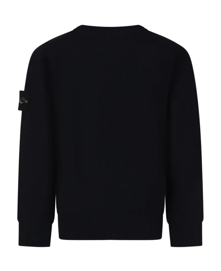 Junior Compass-Patch Crewneck Jumper