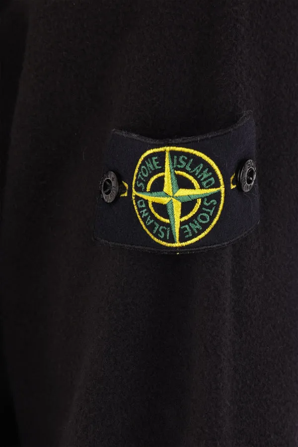 Compass-Motif Mock Neck Layered Sweatshirt