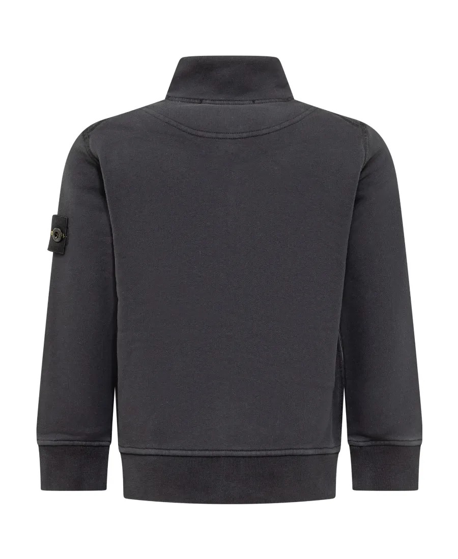 Compass-Motif High-Neck Jacket