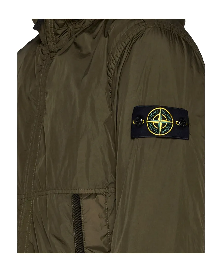 Logo Patch Hooded Track Jacket