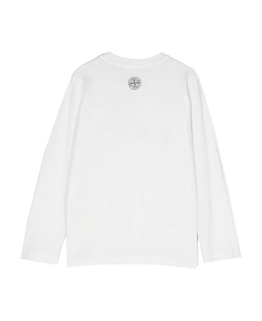 Logo-Printed Long-Sleeved Crewneck T-Shirt