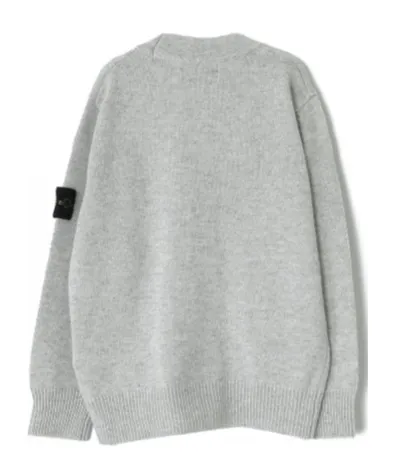 Compass-Badge V-Neck Cardigan