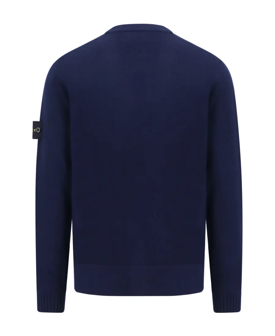 V-Neck Long-Sleeved Knitted Cardigan