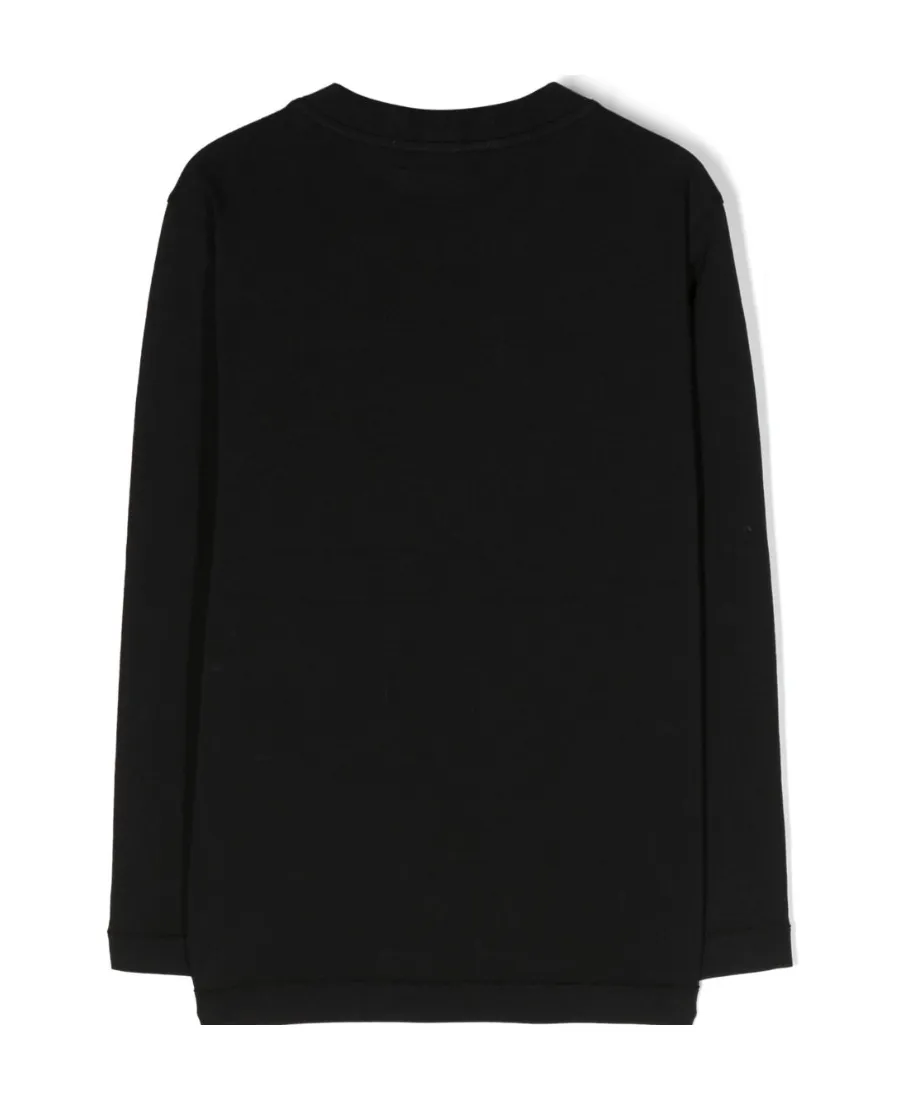 Junior Compass Logo-Patch Crewneck T-Shirt