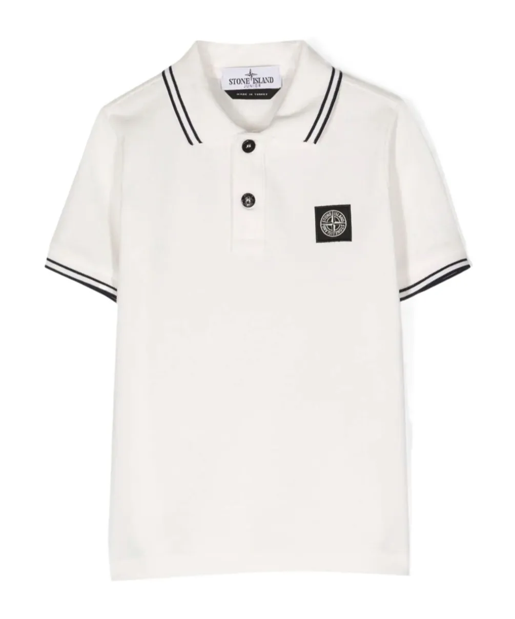 Logo Patch Cotton Polo Shirt