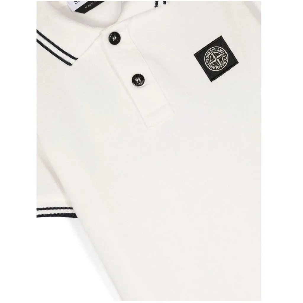 Logo Patch Cotton Polo Shirt