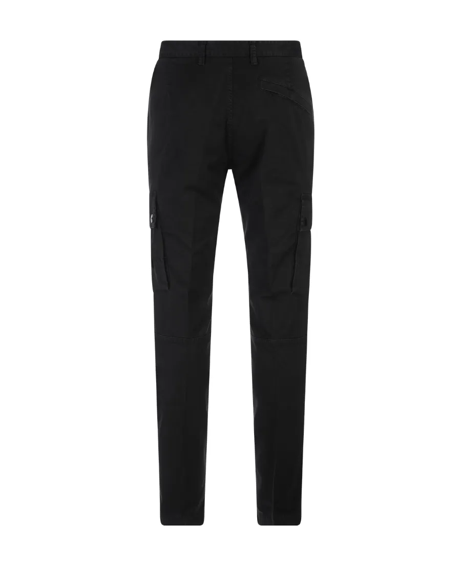 Compass-Motif Straight-Leg Trousers