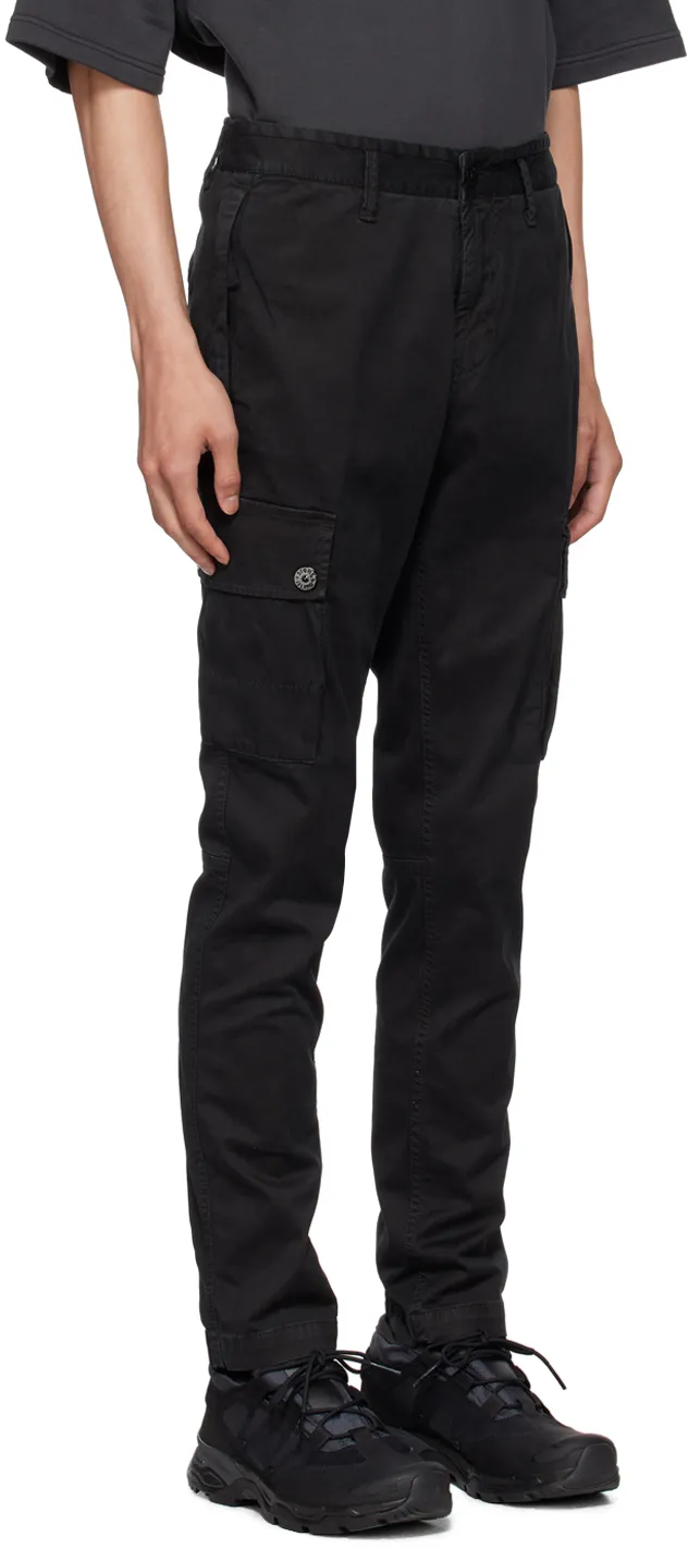 Compass-Motif Straight-Leg Trousers