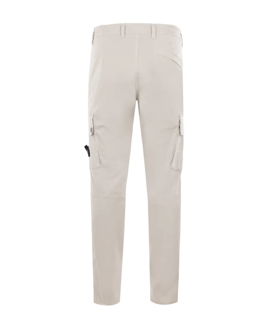 Compass-Motif Straight-Leg Trousers