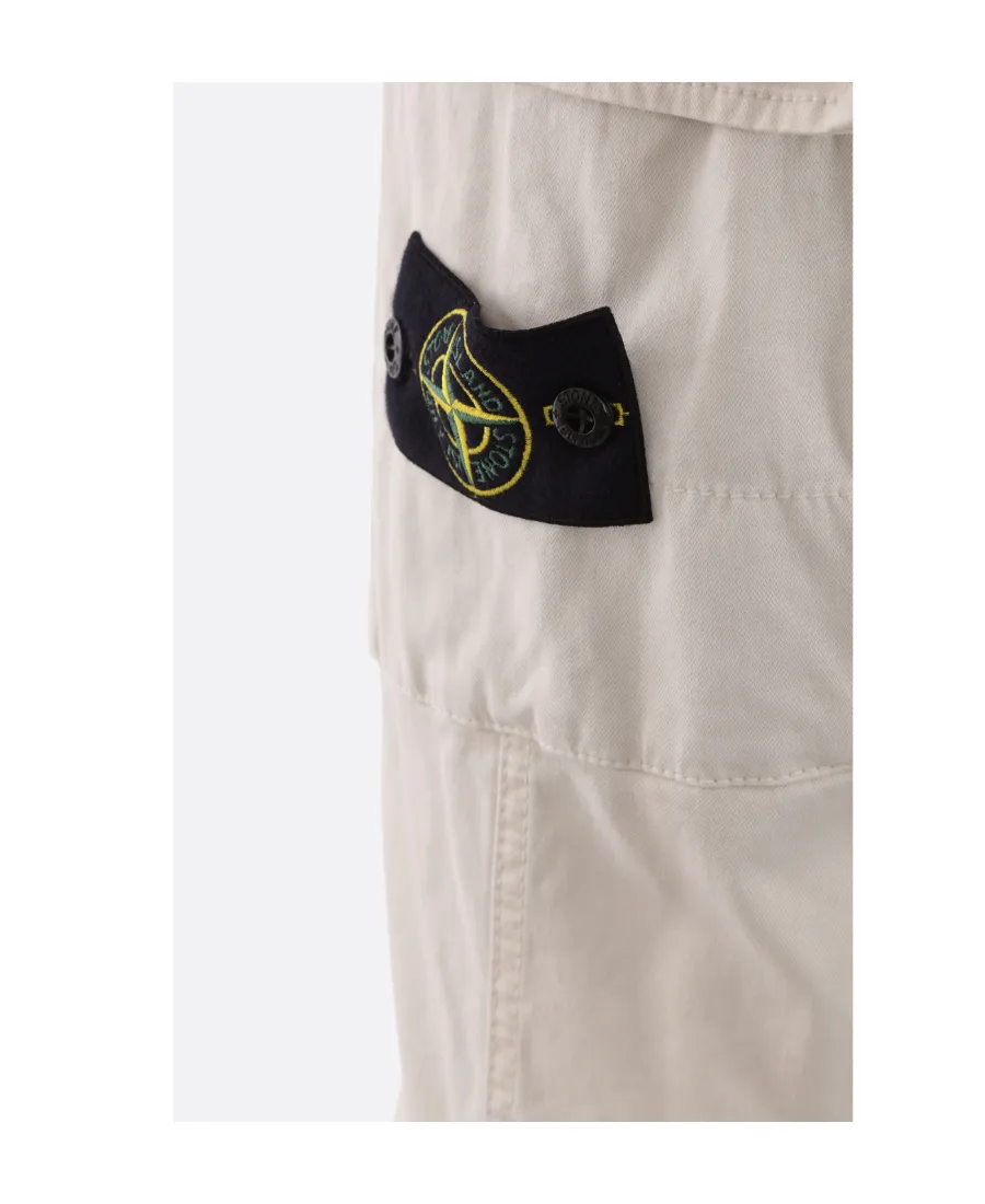 Compass-Motif Straight-Leg Trousers