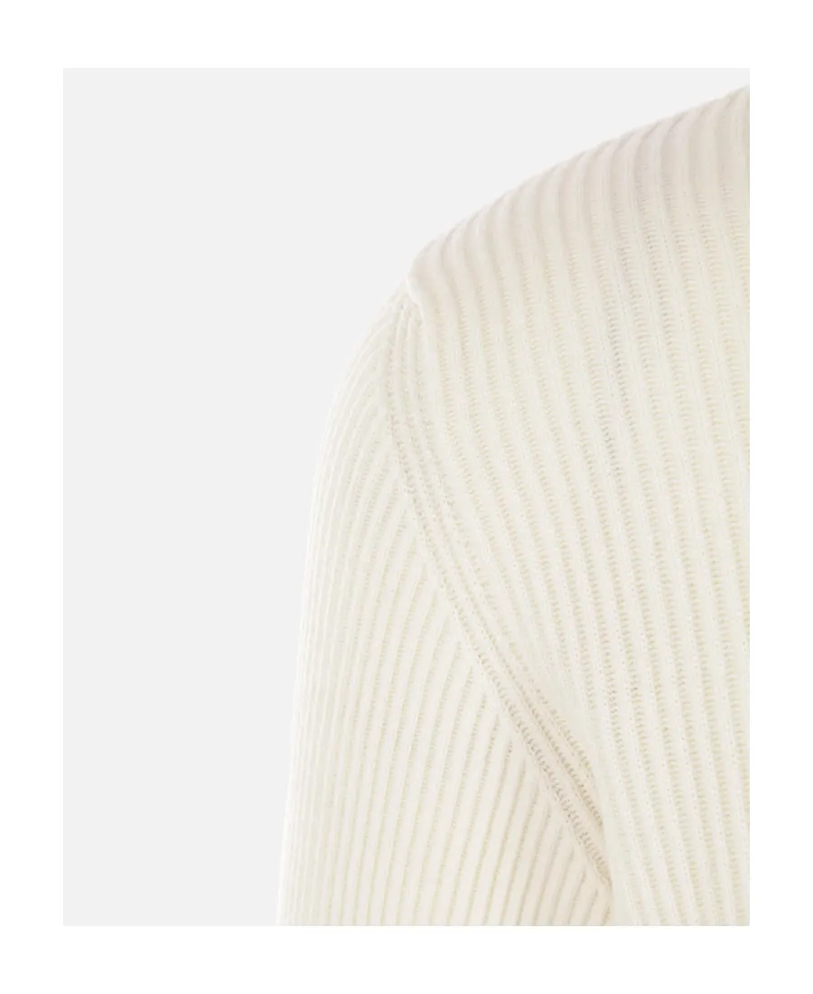 Compass Patch Roll-Neck Knitted Jumper