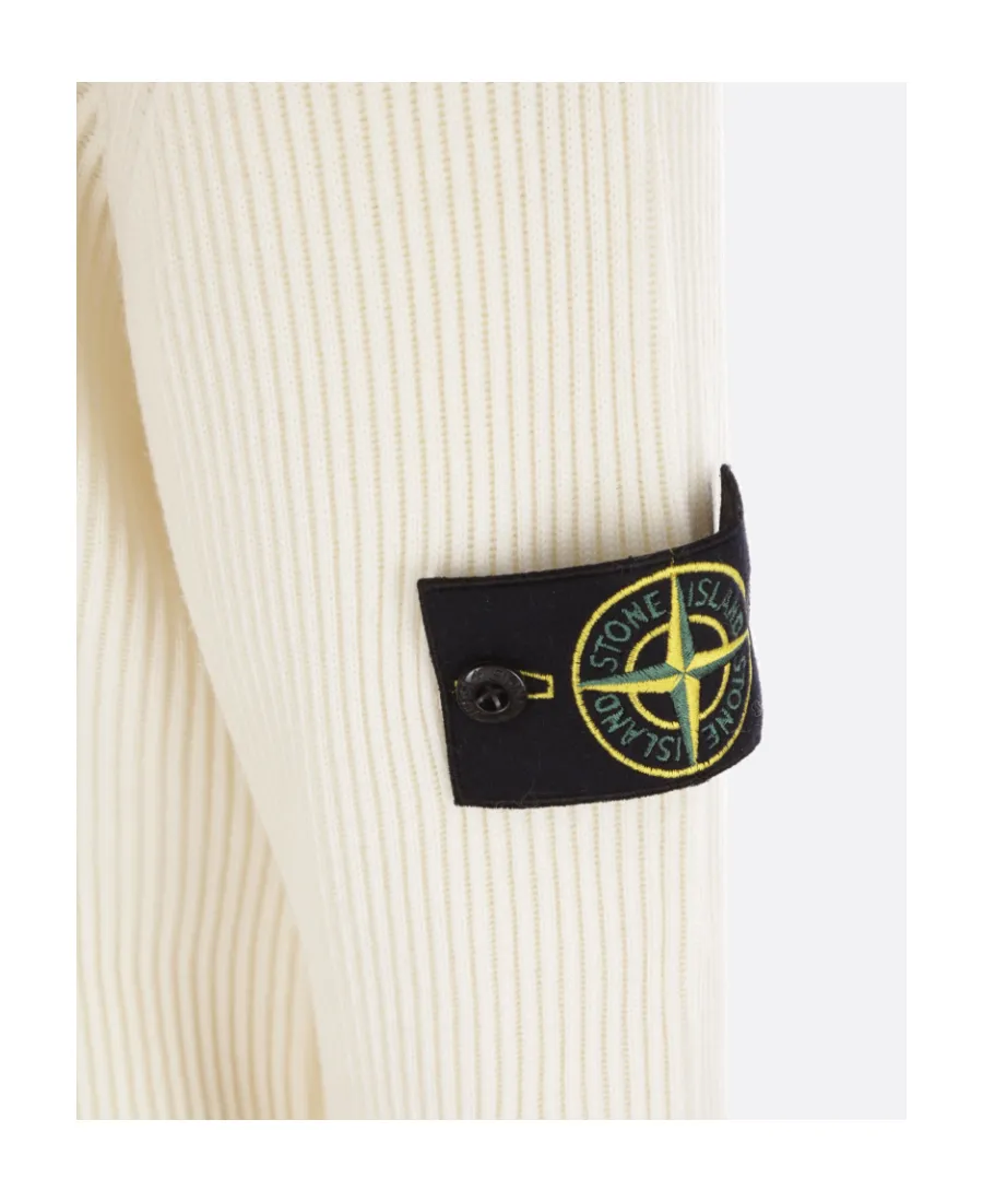 Compass Patch Roll-Neck Knitted Jumper