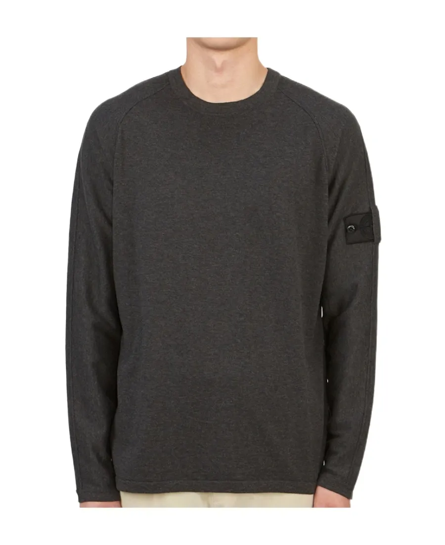Logo Patch Cotton Sweatshirt